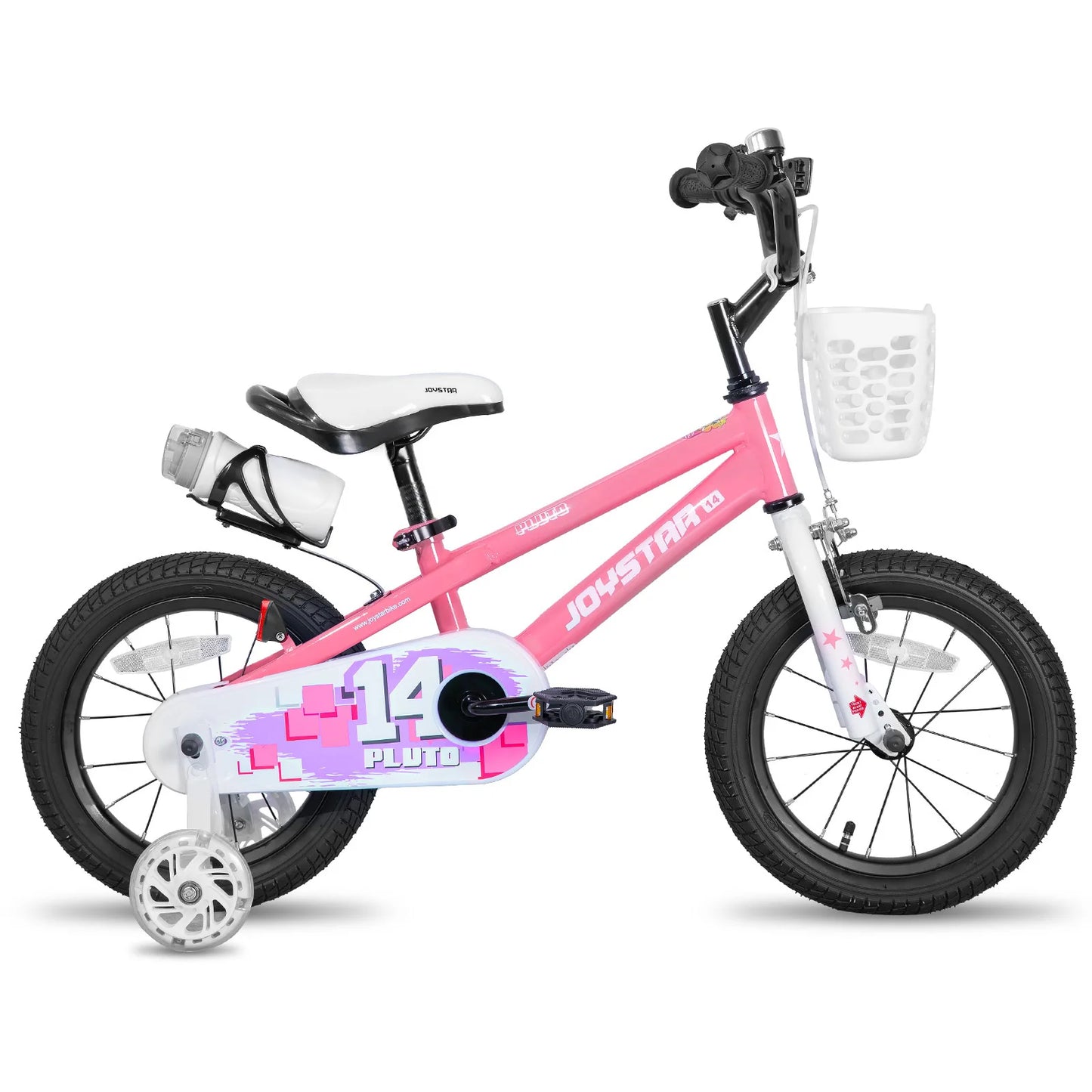 JOYSTAR Kids Bike With Bright Light Up Training Wheels