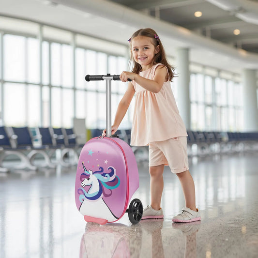 Ride On Luggage Kids Scooter Suitcase With FlashWheels