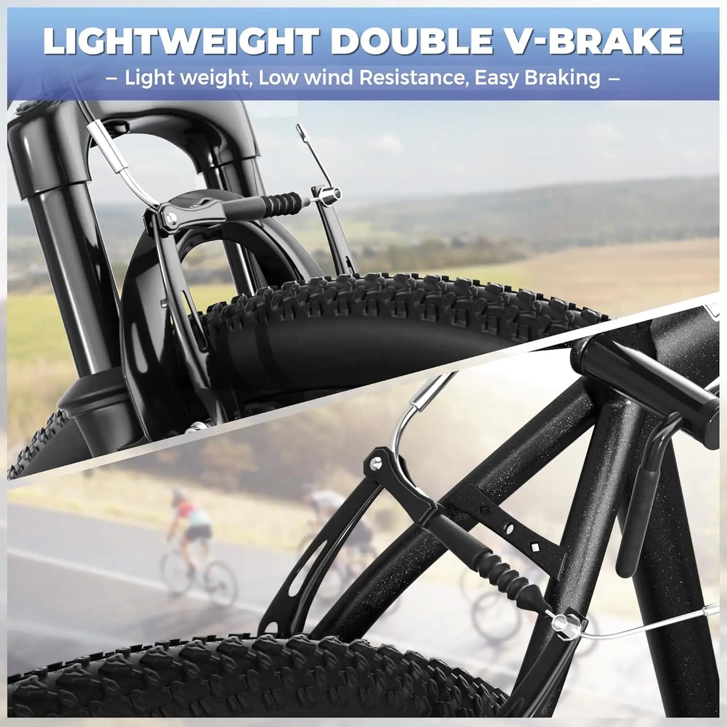Mountain Bike 21 Speed Dual Disc Brakes High Carbon Steel
