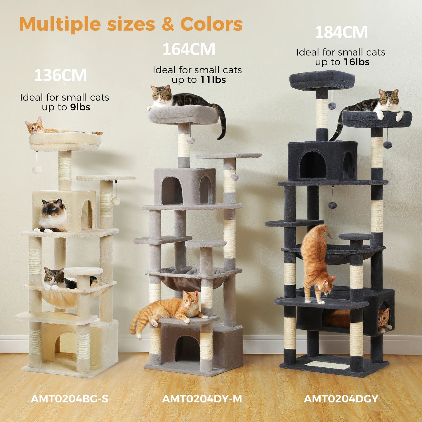 PAWZ Road Cat Tree Tower With Sisal Posts And Perches