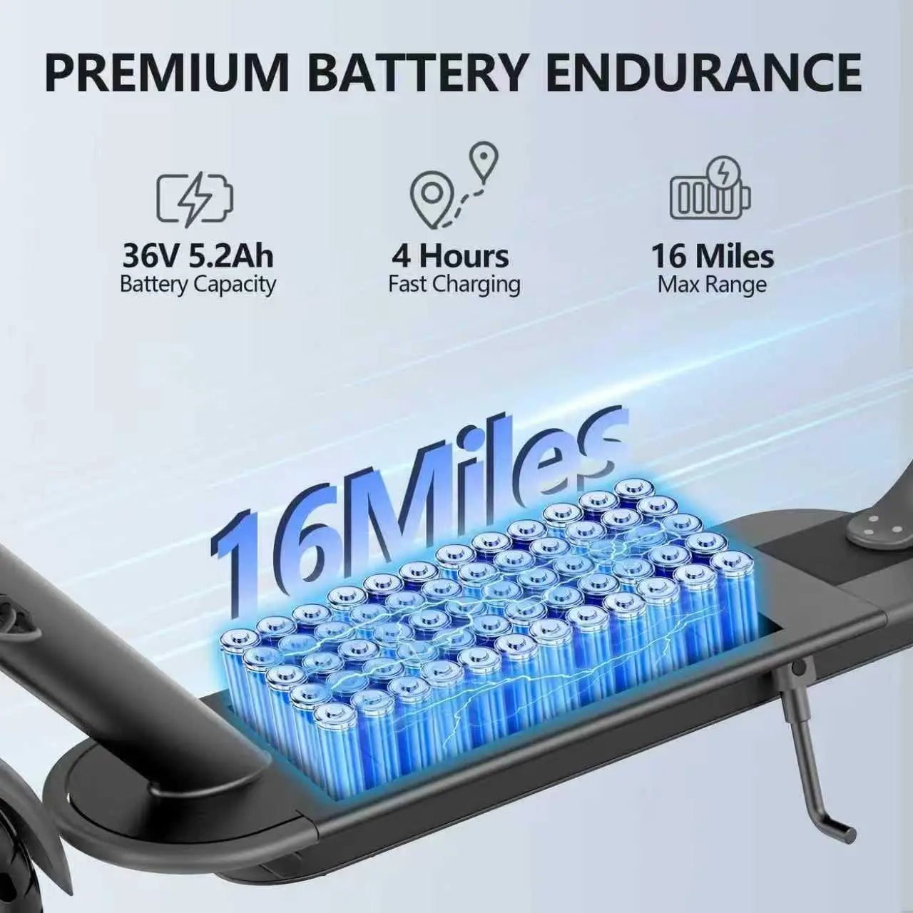 2026 LADPED LP60 Electric Scooter 350W Max 19mph Speed 8.5inch Tire Folding Design with 16 Miles Range for Adult Urban Commuting