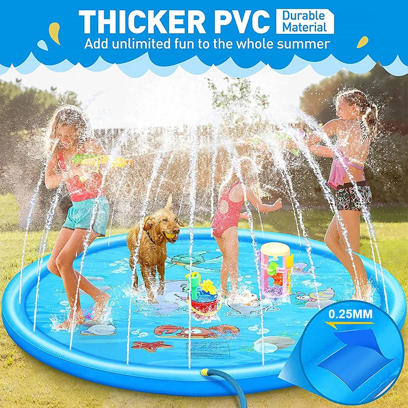 Kids Inflatable Paddling Water Pad For Pool And Beach