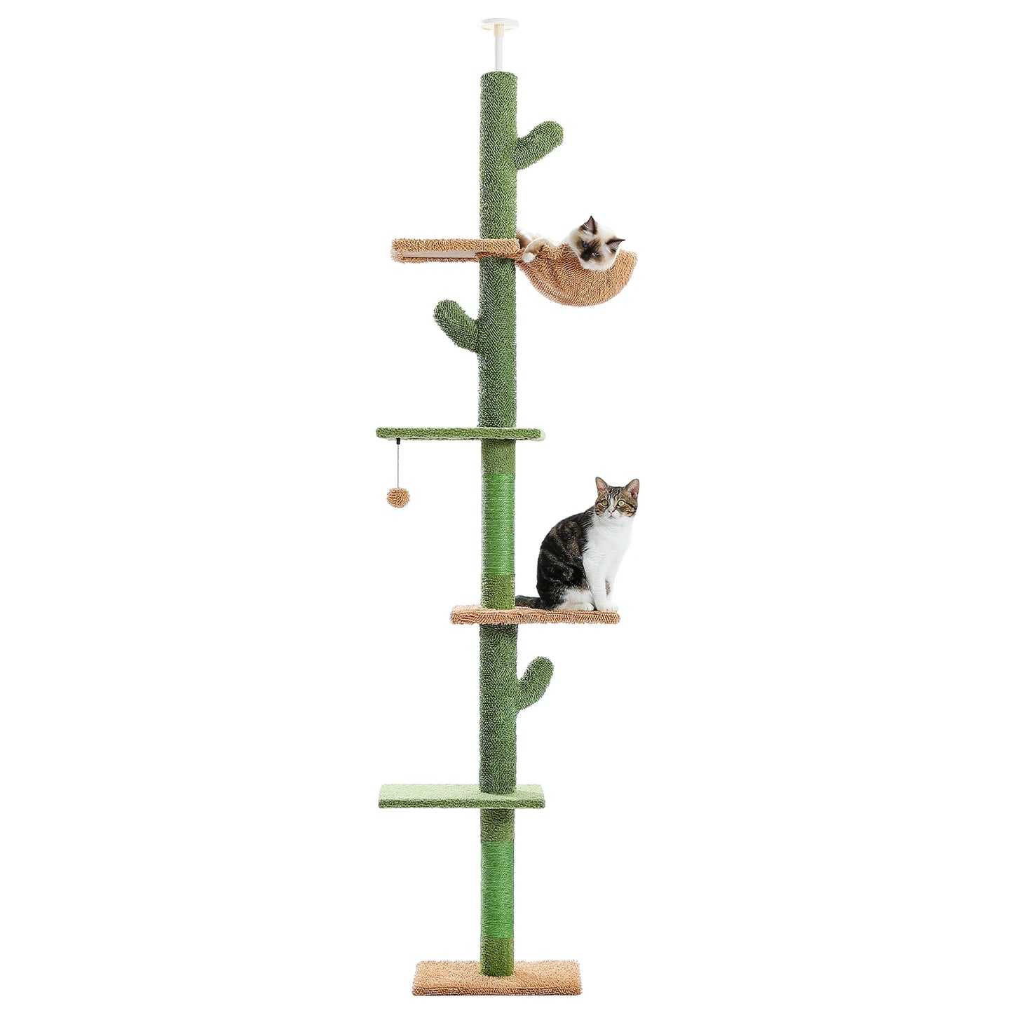 PAWZ Road 5 Tier Floor to Ceiling Cat Tree Hammock