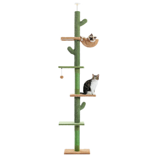 PAWZ Road 5 Tier Floor to Ceiling Cat Tree Hammock