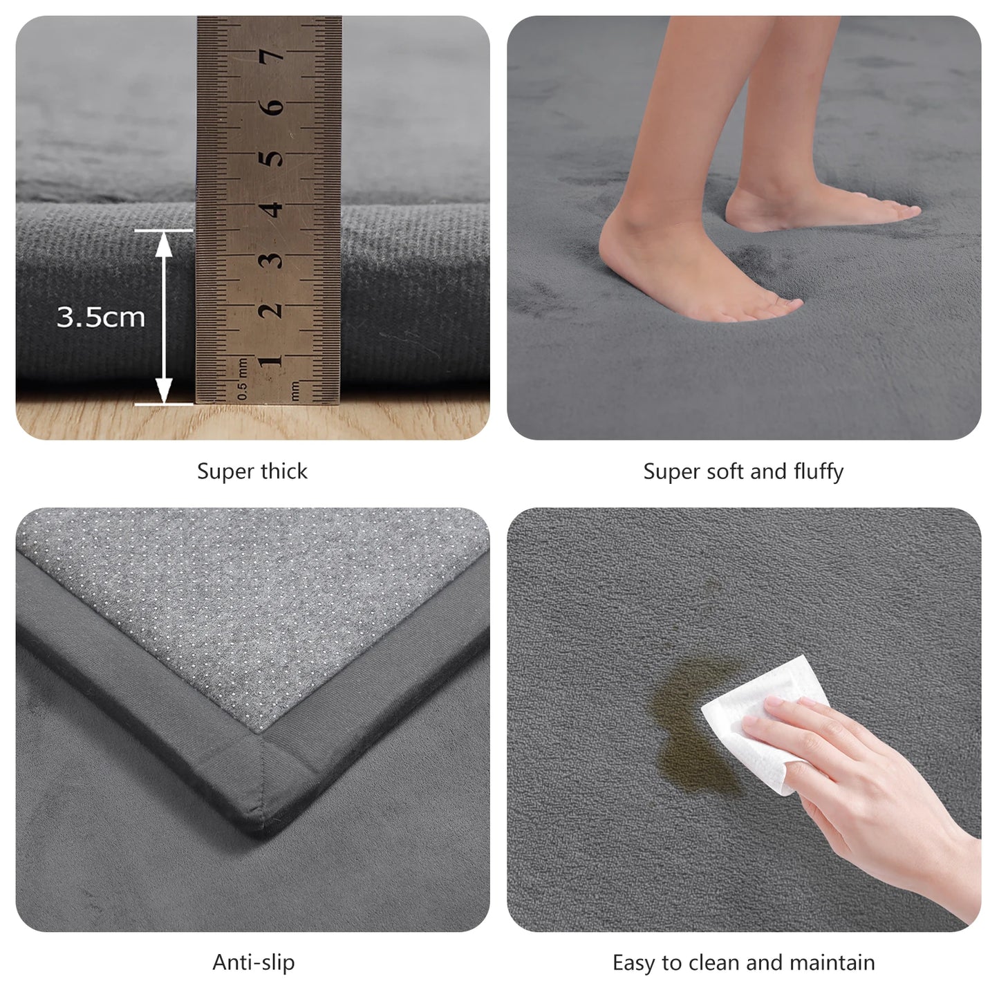 Huloo Sleep Non Slip Baby Play Mat Soft For Nursery