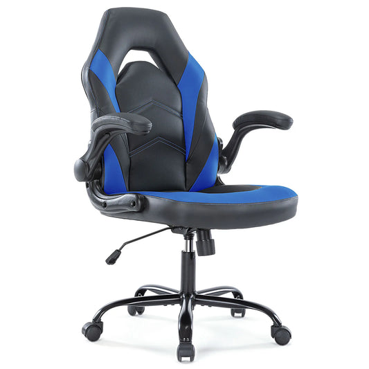 JHK Ergonomic Office Gaming Chair With Adjustable PU Leather Armrests