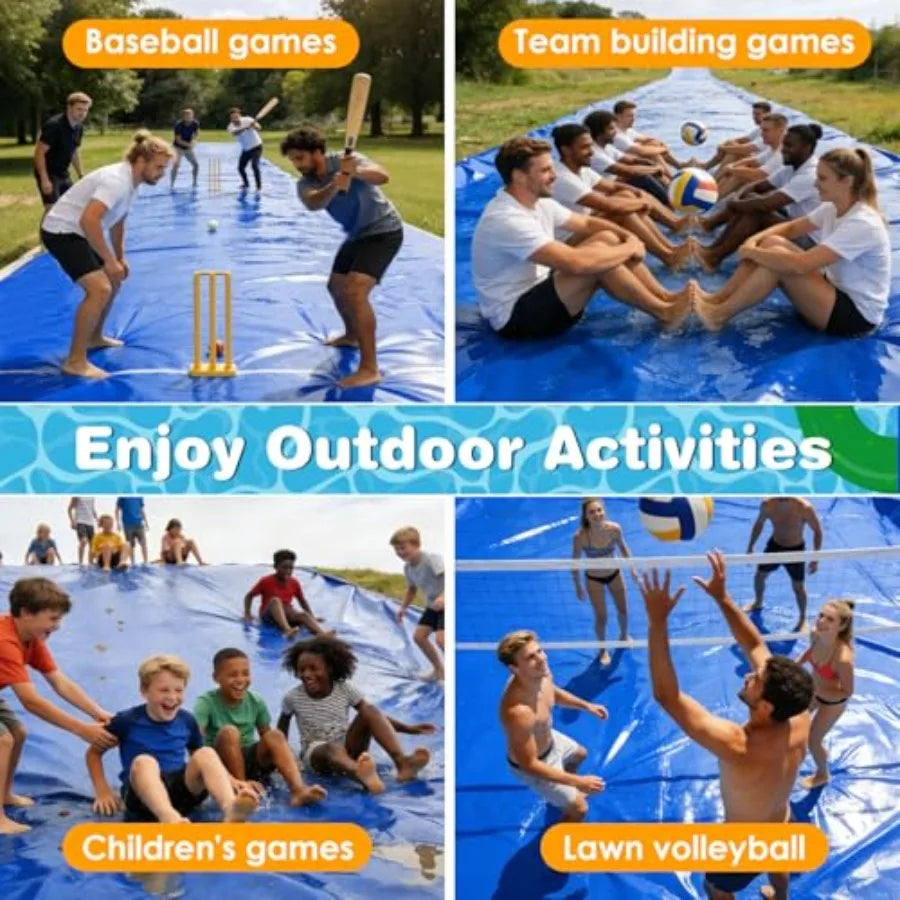 Heavy Duty Water Slide for Adults With Inflatable Boards
