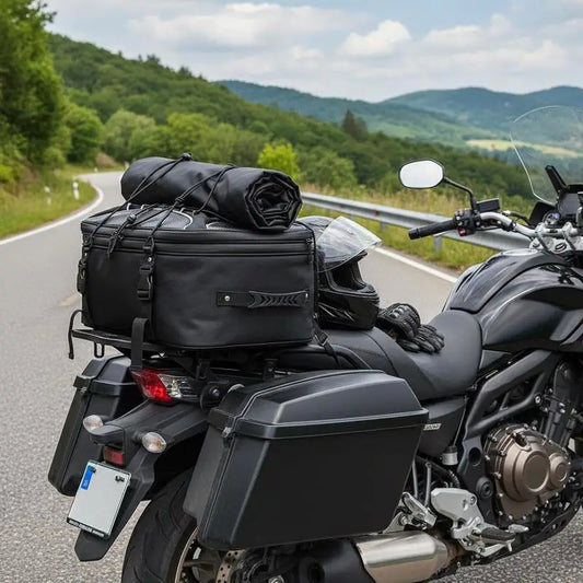 Motorcycle Rear Luggage Case Expandable