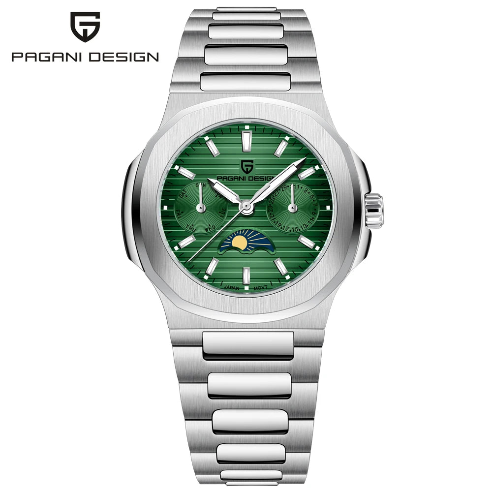 Pagani Design Womens Luxury Quartz Wristwatch Sapphire Waterproof