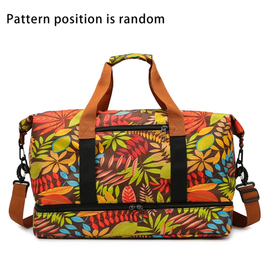 Travel Bag With Dry Wet Separation For Short Distance Trips