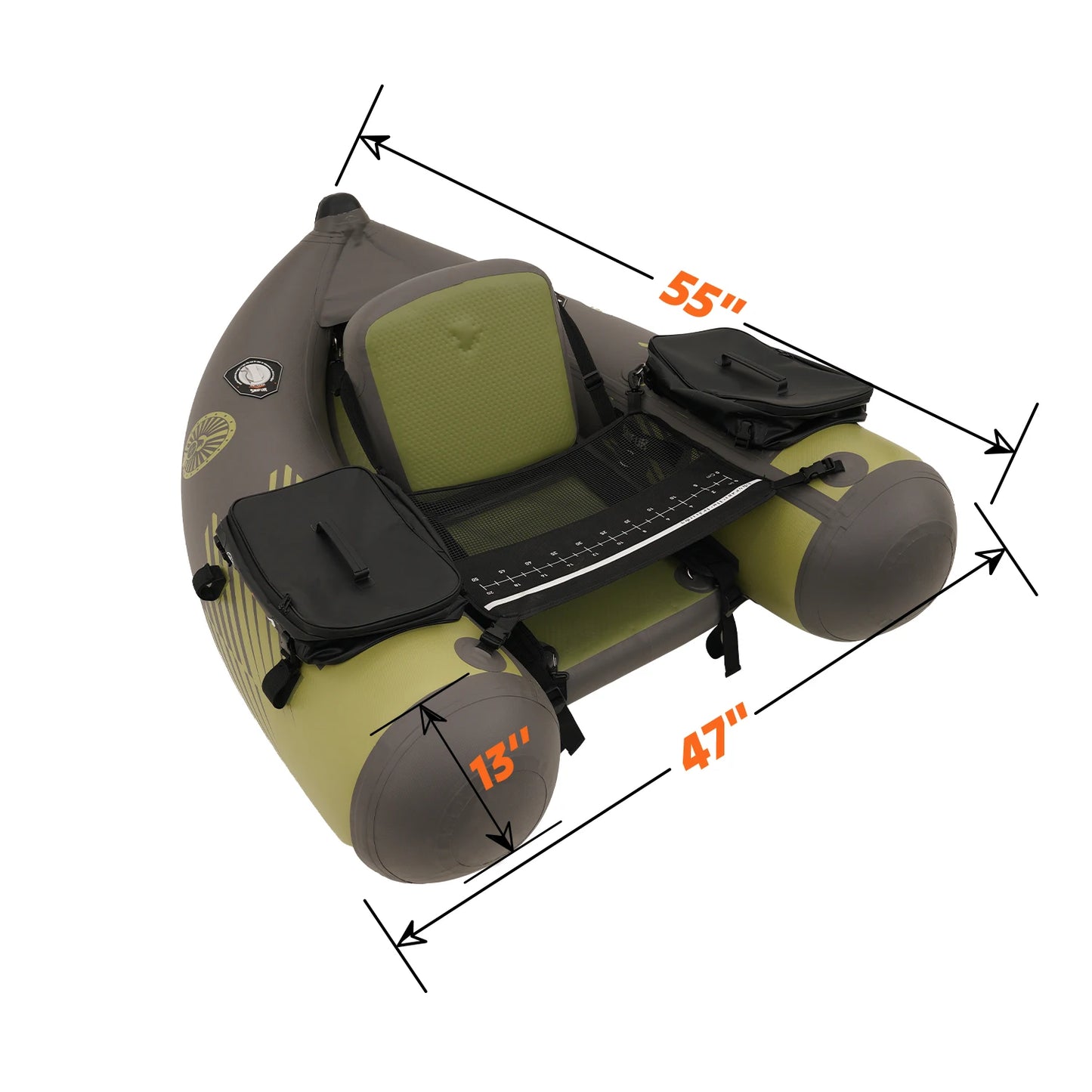 1 Person Belly Boat For Fishing PVC Float Tube